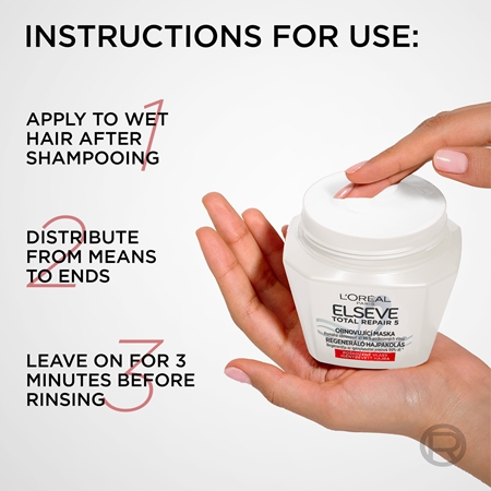 L’Oréal Paris Elvive Total Repair 5 maschera rigenerante per capelli con cheratina