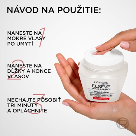 L’Oréal Paris Elseve Total Repair 5 regeneračná maska na vlasy s keratínom