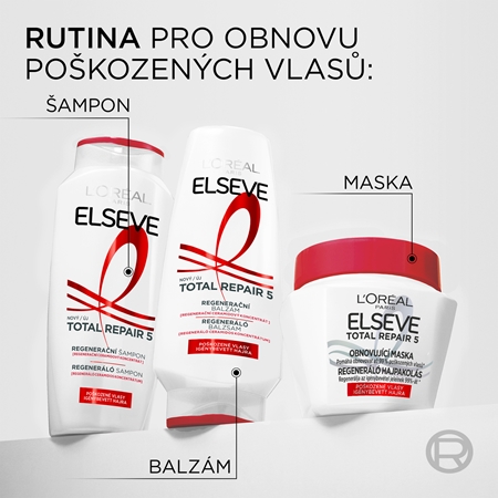 L’Oréal Paris Elseve Total Repair 5 regenerační maska na vlasy s keratinem