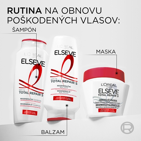 L’Oréal Paris Elseve Total Repair 5 regeneračná maska na vlasy s keratínom