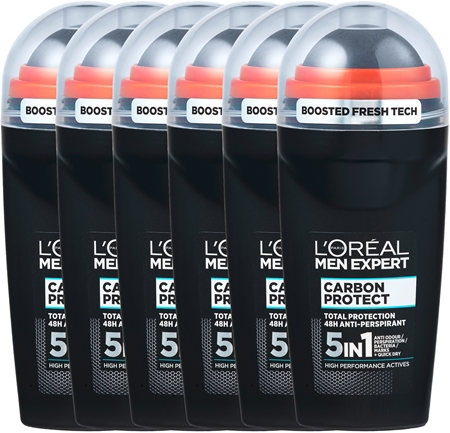 L’Oréal Paris Men Expert Carbon Protect antiperspirant roll-on (ekonomično pakiranje)