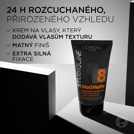 L’Oréal Paris Studio Line Mad Matte krém na vlasy s matujícím efektem