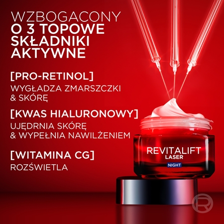 L’Oréal Paris Revitalift Laser krem na noc przeciw zmarszczkom