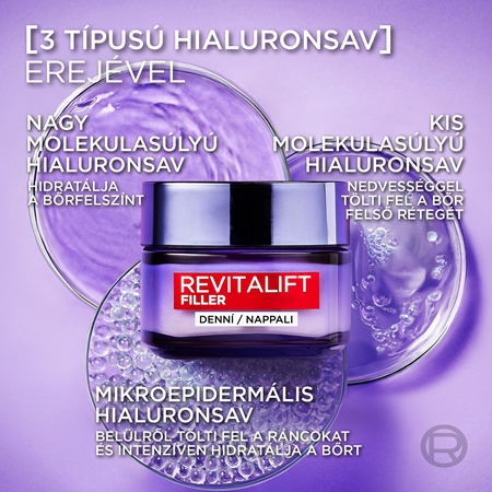 L’Oréal Paris Revitalift Filler feltöltő nappali krém öregedés ellen