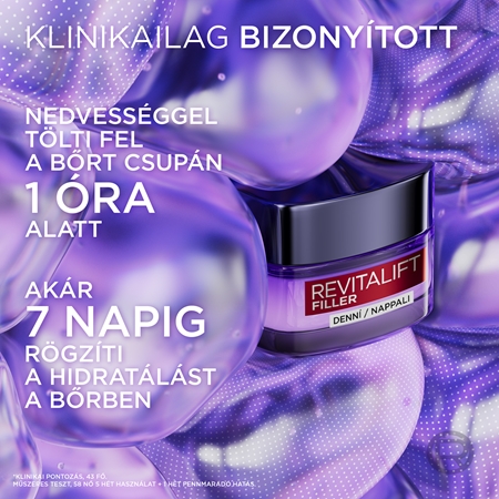 L’Oréal Paris Revitalift Filler feltöltő nappali krém öregedés ellen