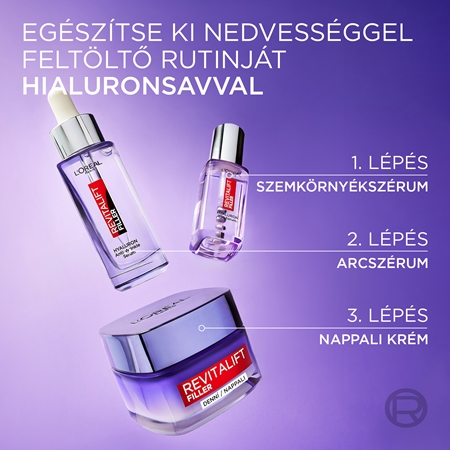 L’Oréal Paris Revitalift Filler feltöltő nappali krém öregedés ellen