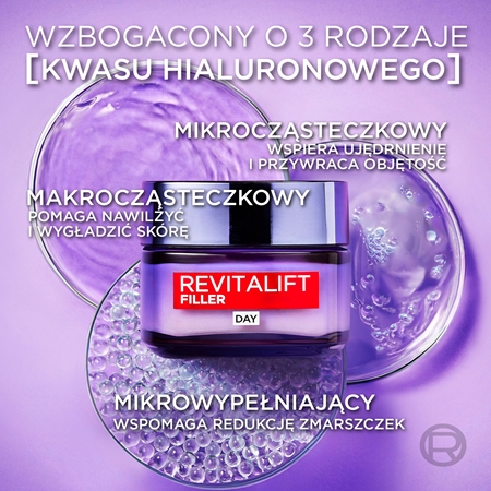 L’Oréal Paris Revitalift Filler Filler wypełniający krem na dzień przeciw starzeniu się