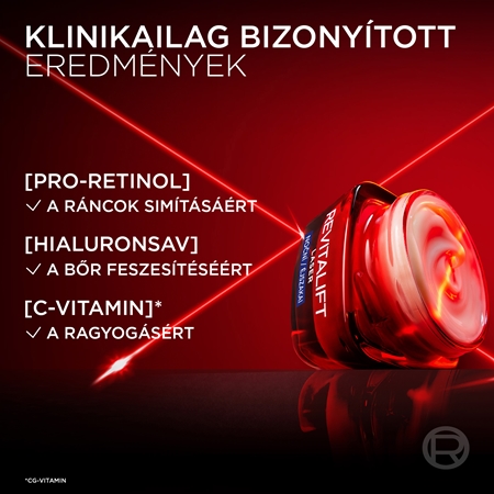 L’Oréal Paris Revitalift Laser éjszakai krém a ráncok ellen