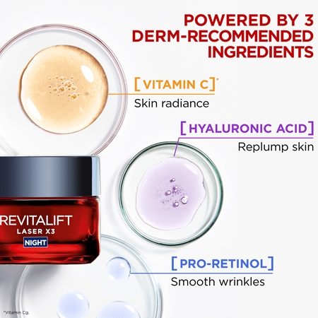 L’Oréal Paris Revitalift Laser X3 crema notte rigenerante anti-age