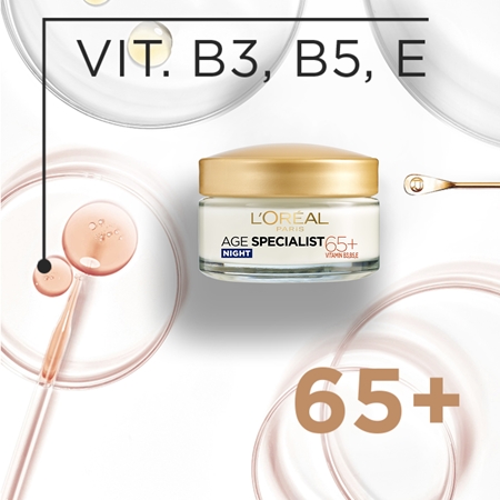 L’Oréal Paris Age Specialist 65+ crema de noapte hranitoare antirid