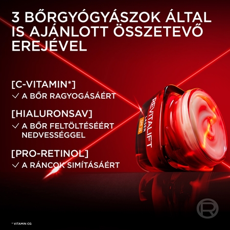 L’Oréal Paris Revitalift Laser tápláló nappali arckrém manukamézzel SPF 25