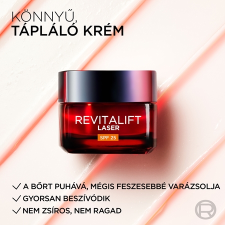 L’Oréal Paris Revitalift Laser tápláló nappali arckrém manukamézzel SPF 25