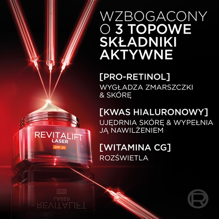 L’Oréal Paris Revitalift Laser krem intensywnie odżywiający do twarzy na dzień SPF 25