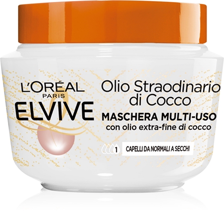 L’Oréal Paris Elseve Extraordinary Oil Coconut máscara nutritiva para cabelos normais a secos com óleo de coco