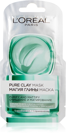 L’Oréal Paris Argile Pure (Pure Clay) masque purifiant et matifiant