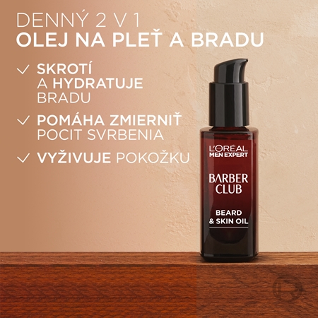 L’Oréal Paris Men Expert Barber Club olej na bradu a pleť