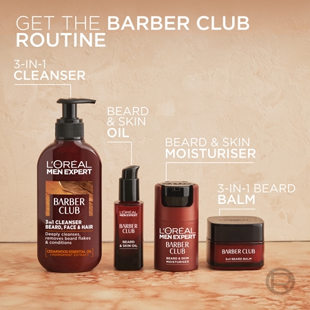 L’Oréal Paris Men Expert Barber Club καθαριστικό τζελ για γένια, πρόσωπο και μαλλιά