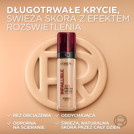 L’Oréal Paris Infaillible 32H Fresh Wear długotrwały podkład w płynie