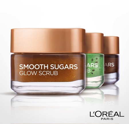 L’Oréal Paris Smooth Sugars Scrub peeling pre vyhladenie a výživu pleti