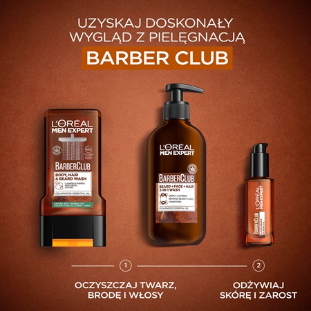 L’Oréal Paris Men Expert Barber Club żel do mycia brody, twarzy i włosów