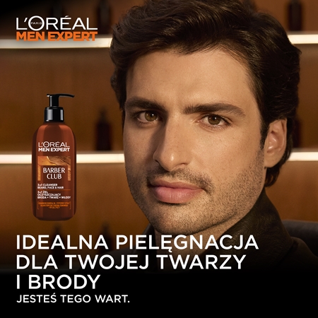 L’Oréal Paris Men Expert Barber Club żel do mycia brody, twarzy i włosów