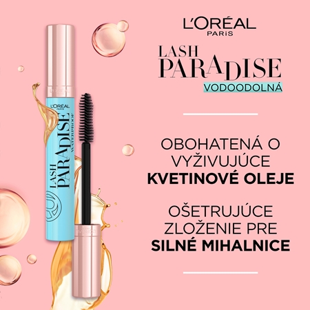 L’Oréal Paris Lash Paradise vodeodolná predlžujúca riasenka pre extra objem