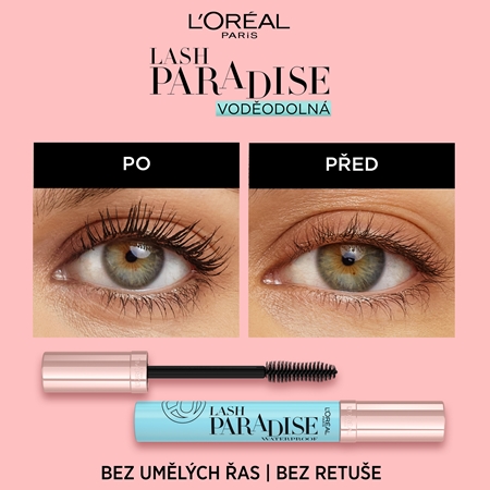 L’Oréal Paris Lash Paradise voděodolná prodlužující řasenka pro extra objem