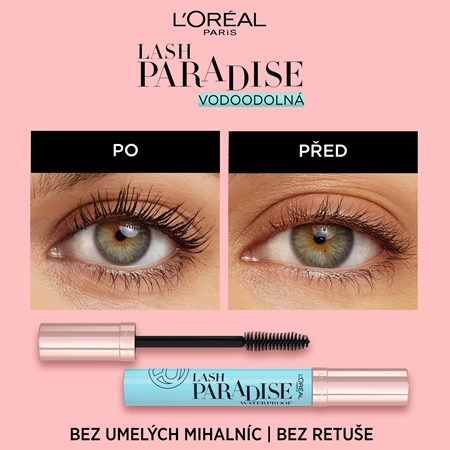 L’Oréal Paris Lash Paradise vodeodolná predlžujúca riasenka pre extra objem