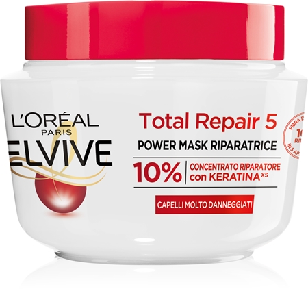 L’Oréal Paris Elvive Total Repair 5 maschera rigenerante per capelli con cheratina