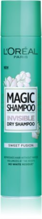 L’Oréal Paris Magic Shampoo Sweet Fusion Trockenshampoo für mehr Haarvolumen, hinterlässt keine weißen Stellen