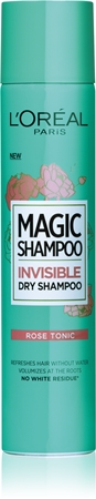 L’Oréal Paris Magic Shampoo Rose Tonic suchý šampón pre objem vlasov, ktorý nezanecháva biele stopy