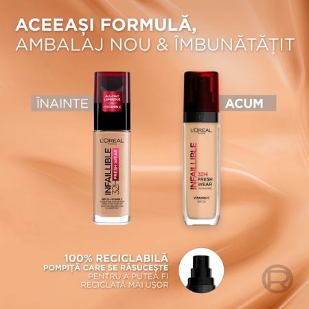L’Oréal Paris Infaillible 32H Fresh Wear fard lichid de lunga durata