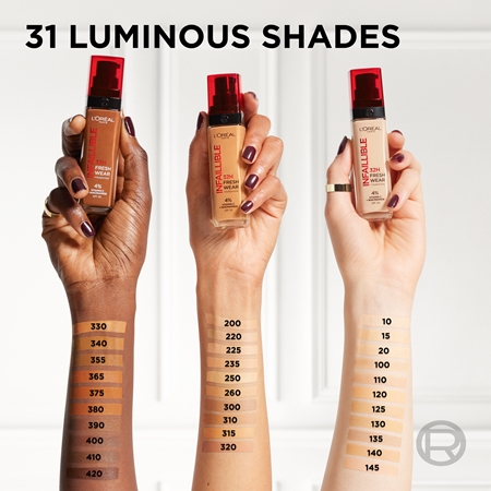 L’Oréal Paris Infaillible 32H Fresh Wear tartós folyékony alapozó