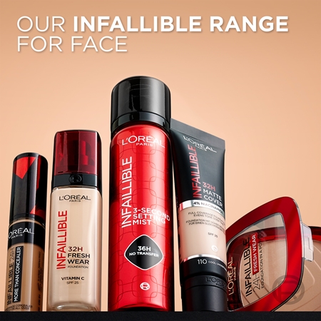 L’Oréal Paris Infaillible 32H Fresh Wear tartós folyékony alapozó