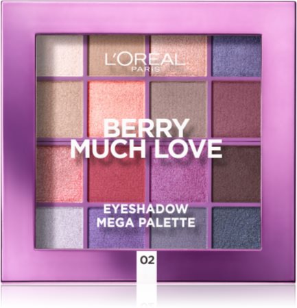 L’Oréal Paris Eyeshadow Mega Palette Berry Much Love paleta očních stínů