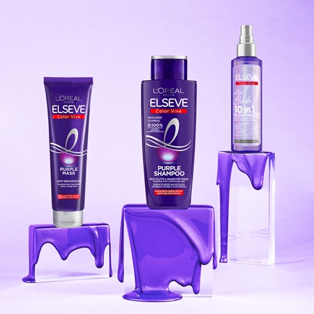 L’Oréal Paris Elseve Color-Vive Purple șampon pentru neutralizarea tonurilor de galben