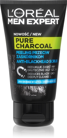L’Oréal Paris Men Expert Pure Charcoal valomasis šveitiklis su aktyvintosiomis anglimis