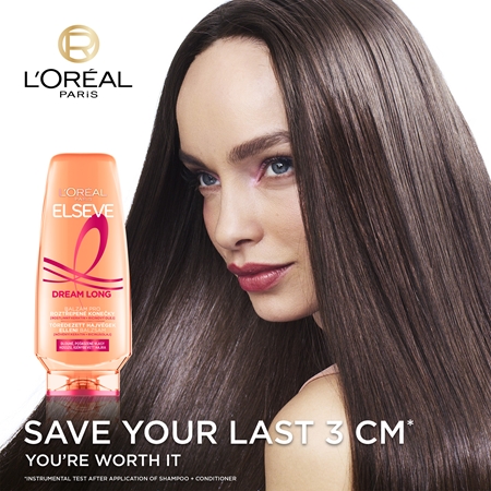 L’Oréal Paris Elseve Dream Long βάλσαμο μαλλιών για εύκολο χτένισμα μαλλιών