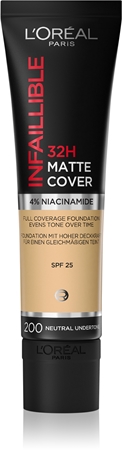 L’Oréal Paris Infallible 32H Matte Cover machiaj matifiant de lungă durată SPF 25