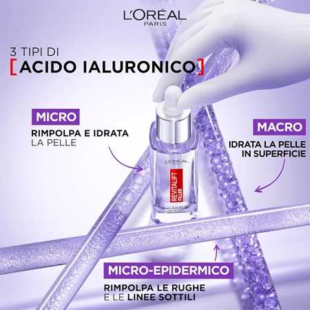L’Oréal Paris Revitalift Filler siero antirughe con acido ialuronico