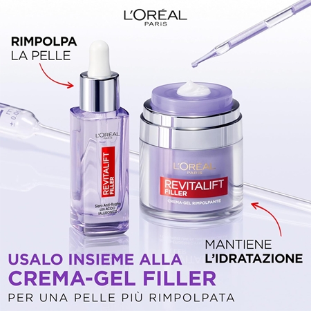 L’Oréal Paris Revitalift Filler siero antirughe con acido ialuronico