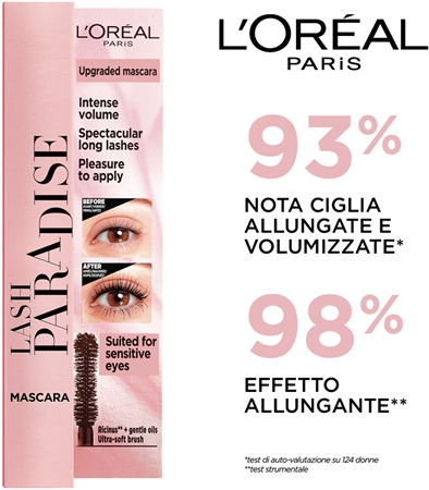 L’Oréal Paris Lash Paradise mascara allungante per un volume extra