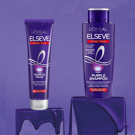 L’Oréal Paris Elvive Color-Vive Purple maschera nutriente per capelli biondi e con mèches