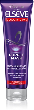 L’Oréal Paris Elseve Color-Vive Purple masca hranitoare pentru parul blond cu suvite