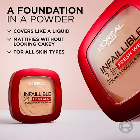 L’Oréal Paris Infaillible Fresh Wear 24h pudra machiaj