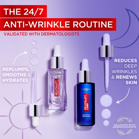 L’Oréal Paris Revitalift Laser Pure Retinol sérum antirrugas de noite