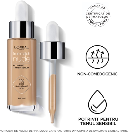 L’Oréal Paris True Match Nude Plumping Tinted Serum ser pentru uniformizarea nuantei tenului