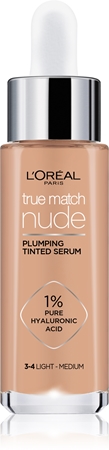 L’Oréal Paris True Match Nude Plumping Tinted Serum sérum pro sjednocení barevného tónu pleti