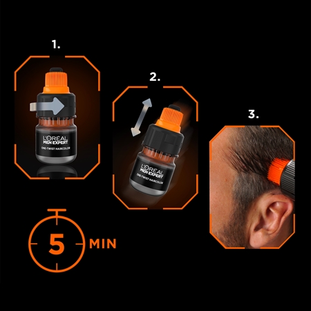 L’Oréal Paris Men Expert One Twist barva za lase z aplikatorjem