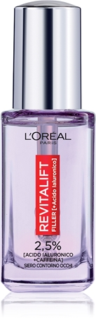 L’Oréal Paris Revitalift Filler siero occhi illuminante con acido ialuronico